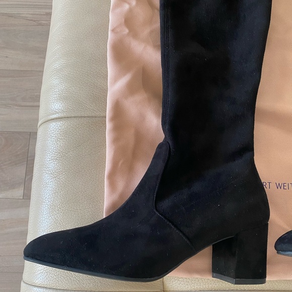 Stuart Weitzman Suede Over The Knee Boots - Picture 3 of 12